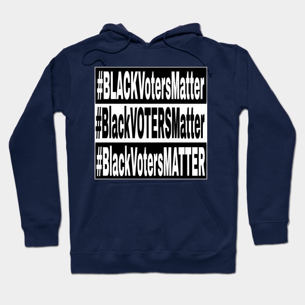 Black Voters Matter - Double-sided Hoodie by SubversiveWare